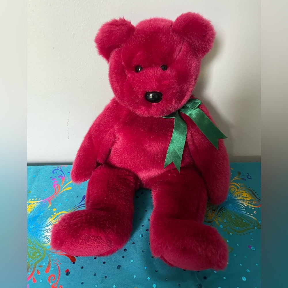 NWOT Ty Beanie Buddies Cranberry Bear, 1998